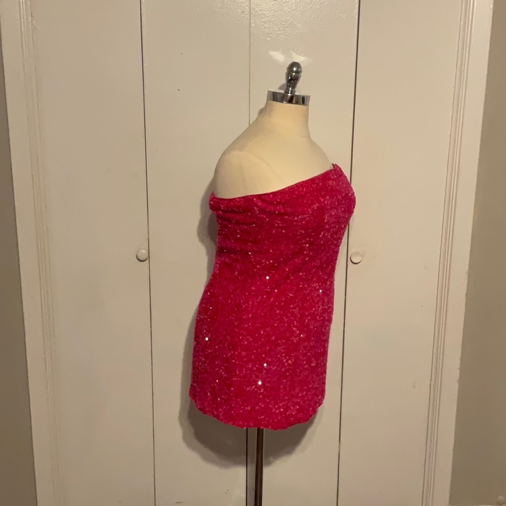 Pink Sequins Dress - Picture 13 of 13